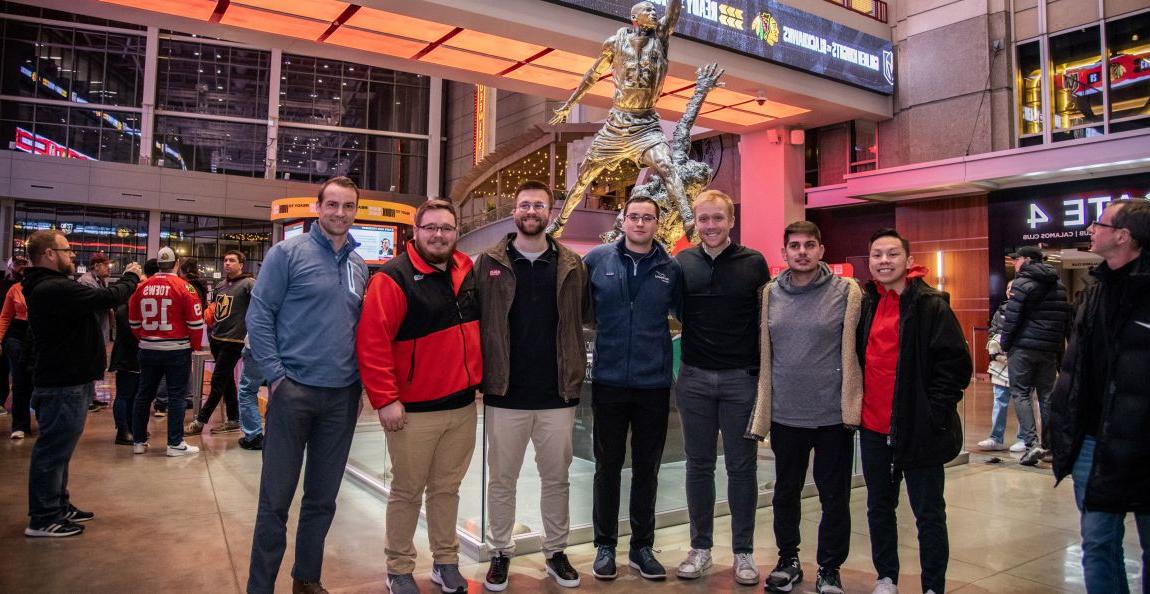 A Carthage Sports Management class visited the United Center in Chicago.